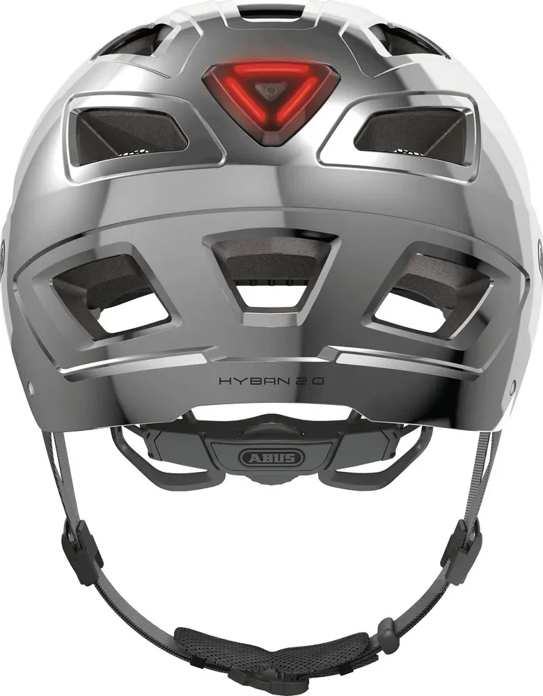 Abus Hyban 2.0 Urban-Helm Chrome Silver