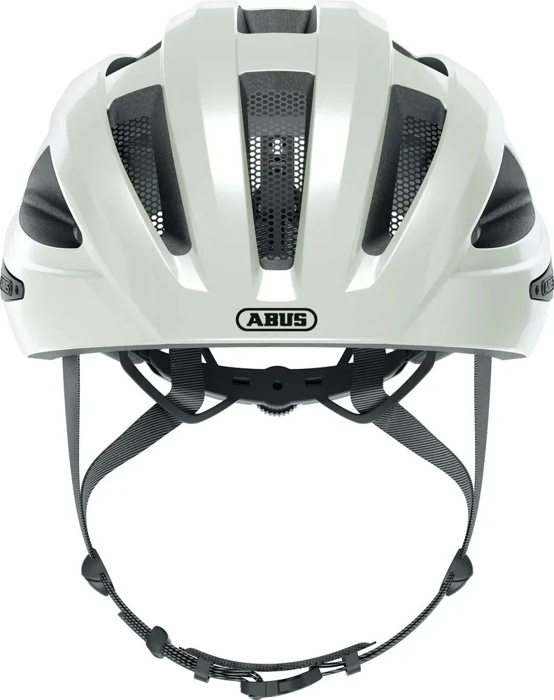 Abus Macator Rennradhelm Pearl White