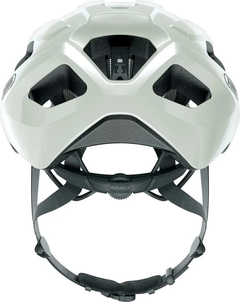 Abus Macator Rennradhelm Pearl White