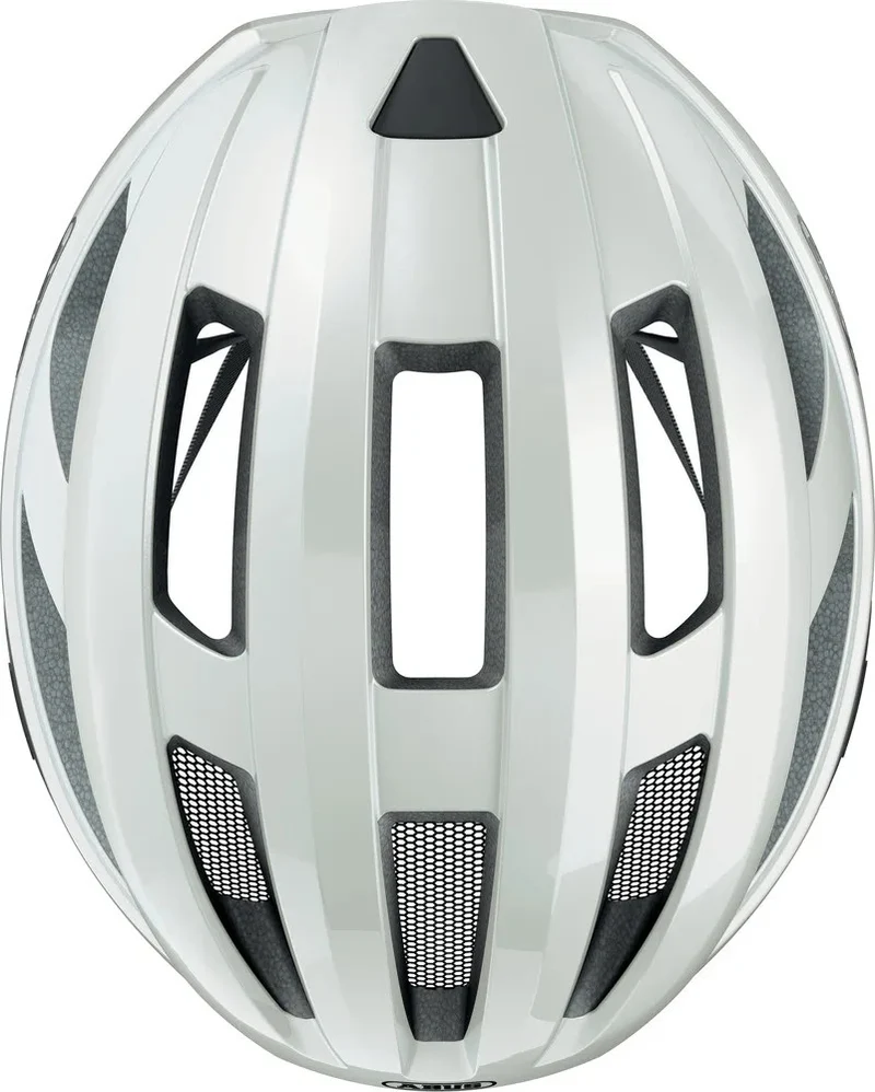Abus Macator Rennradhelm Pearl White