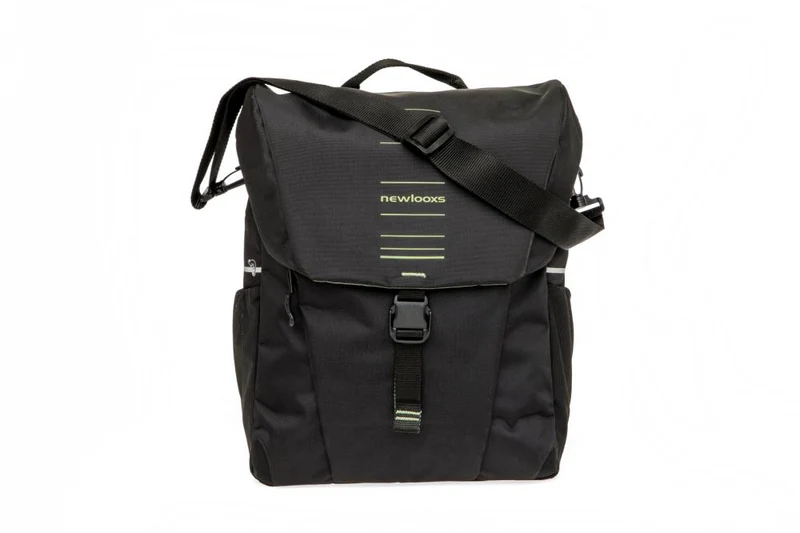 New Looxs Radtasche Vigo Single Black Green 18L Black - sportliche Einzeltasche für Alltag & Tour