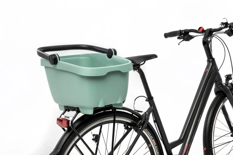 New Looxs Fahrradkorb Clipper MIK Green - stabiler Gepäckträgerkorb mit Klicksystem