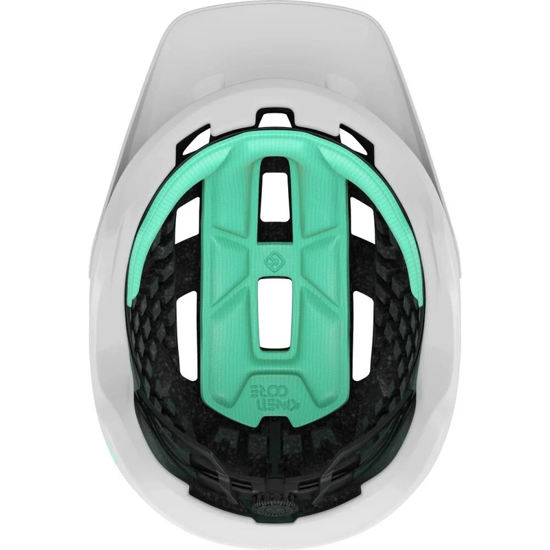 LAZER Helm Coyote KinetiCore MTB Matte Full White (S) - sicherer Trail-Helm mit Top-Belüftung