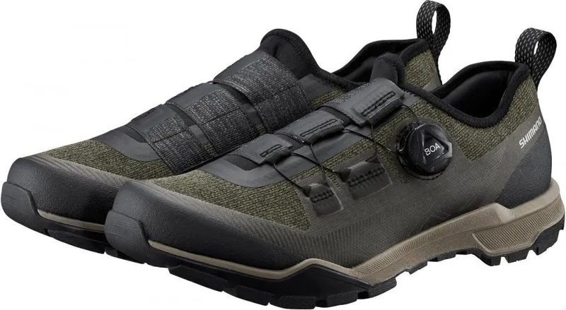 SHIMANO Fahrradschuhe EX700 Herren/Damen Touring SPD, Größe 47, Grün