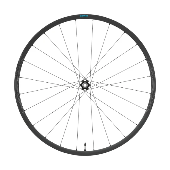 Vorderrad Shimano GRX WH-RX570-TL-F12-700C Scheibenbremse Center Lock Schwarz