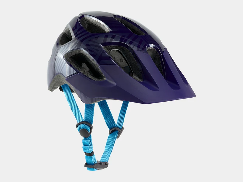 Bontrager Tyro Kinder-Helm purple abyss/azure 48-52 cm