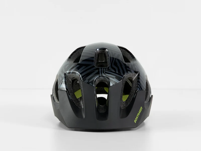 Bontrager Tyro Kinder-Helm black/radioactive yellow 48-52 cm