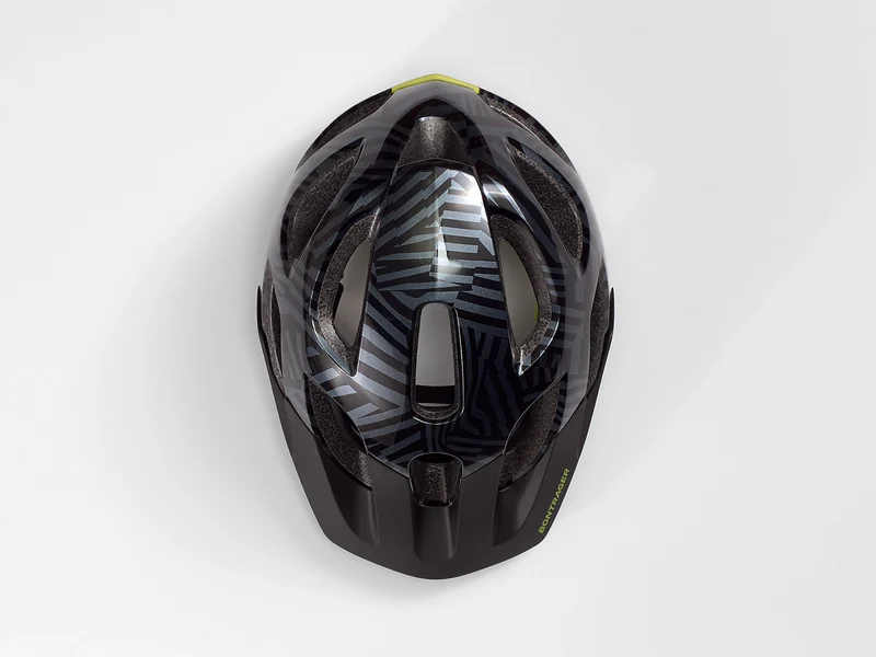 Bontrager Tyro Kinder-Helm black/radioactive yellow 48-52 cm