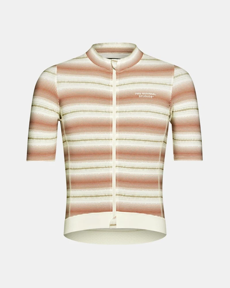 Pas Normal Studios Essential Kurzarm Trikot Herren Off White Streifen