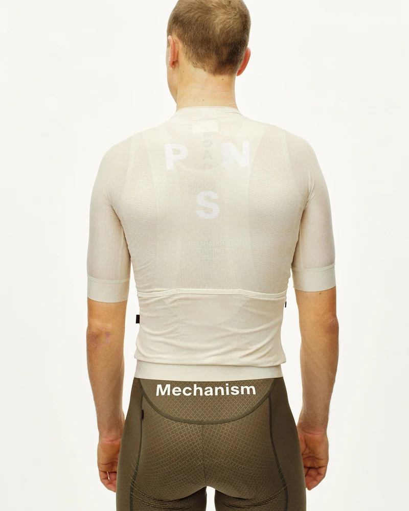 Pas Normal Studios Mechanism Kurzarm Trikot Herren AOP Off White