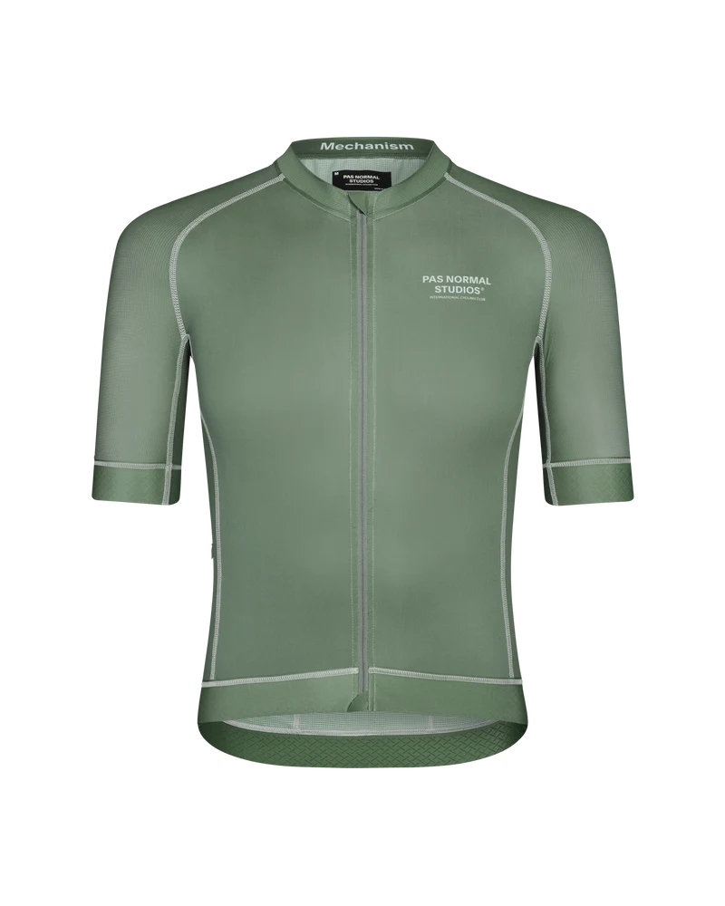 Pas Normal Studios Mechanism Kurzarm Trikot Herren Khaki Grün