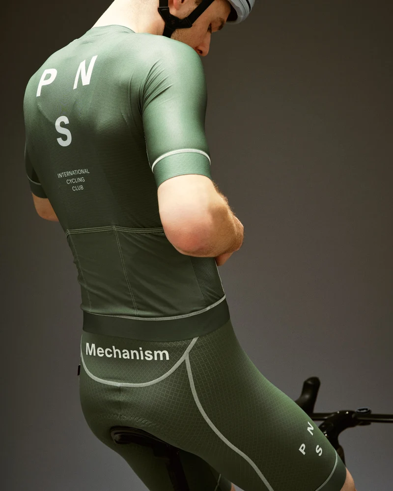 Pas Normal Studios Mechanism Kurzarm Trikot Herren Khaki Grün