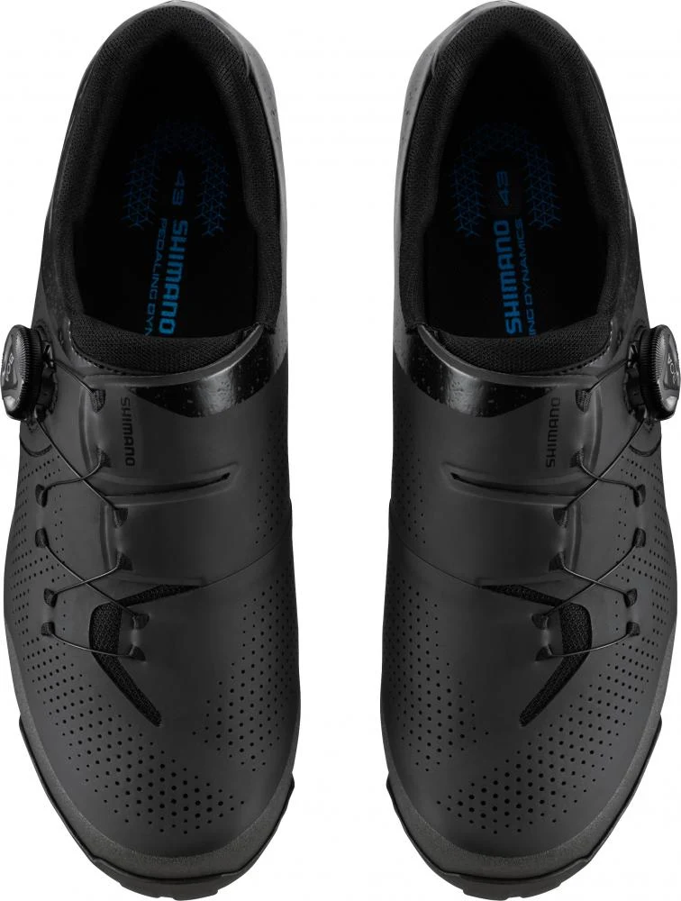 SHIMANO Fahrradschuhe XC302 Herren/Damen MTB SPD Typ Fahrradschuhe - Größe 49, Schwarz