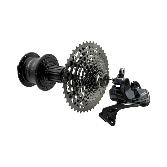 Hinterradnabe Shimano CUES FH-U6060 AUTO SHIFT Scheibenbremse Center Lock 11/10s 142/28 Schwarz