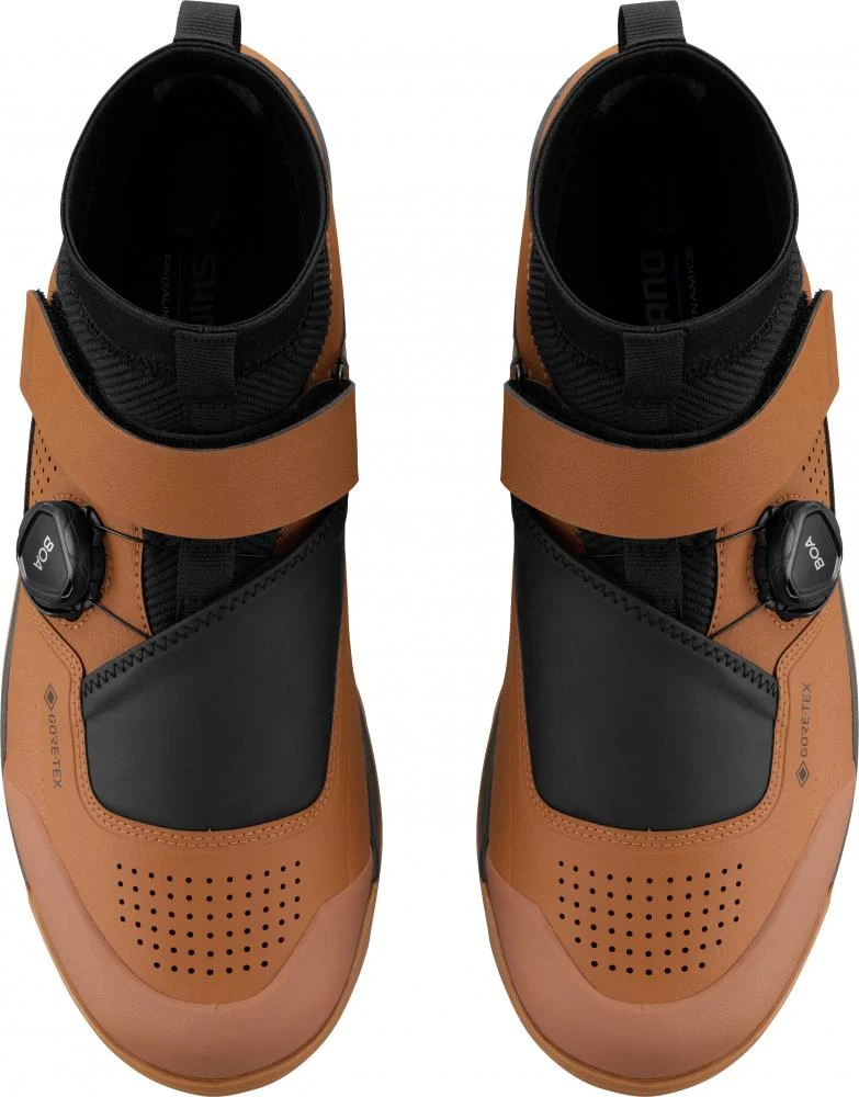 SHIMANO Fahrradschuhe GE900GTX Herren/Damen MTB SPD Größe 40 Braun - wasserdicht mit GORE-TEX