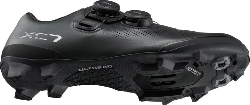 SHIMANO Fahrradschuhe XC703 Damen MTB SPD 41 Schwarz - steife XC Sohle mit BOA Verschluss