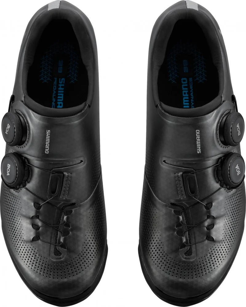 SHIMANO Fahrradschuhe XC703 Damen MTB SPD 41 Schwarz - steife XC Sohle mit BOA Verschluss