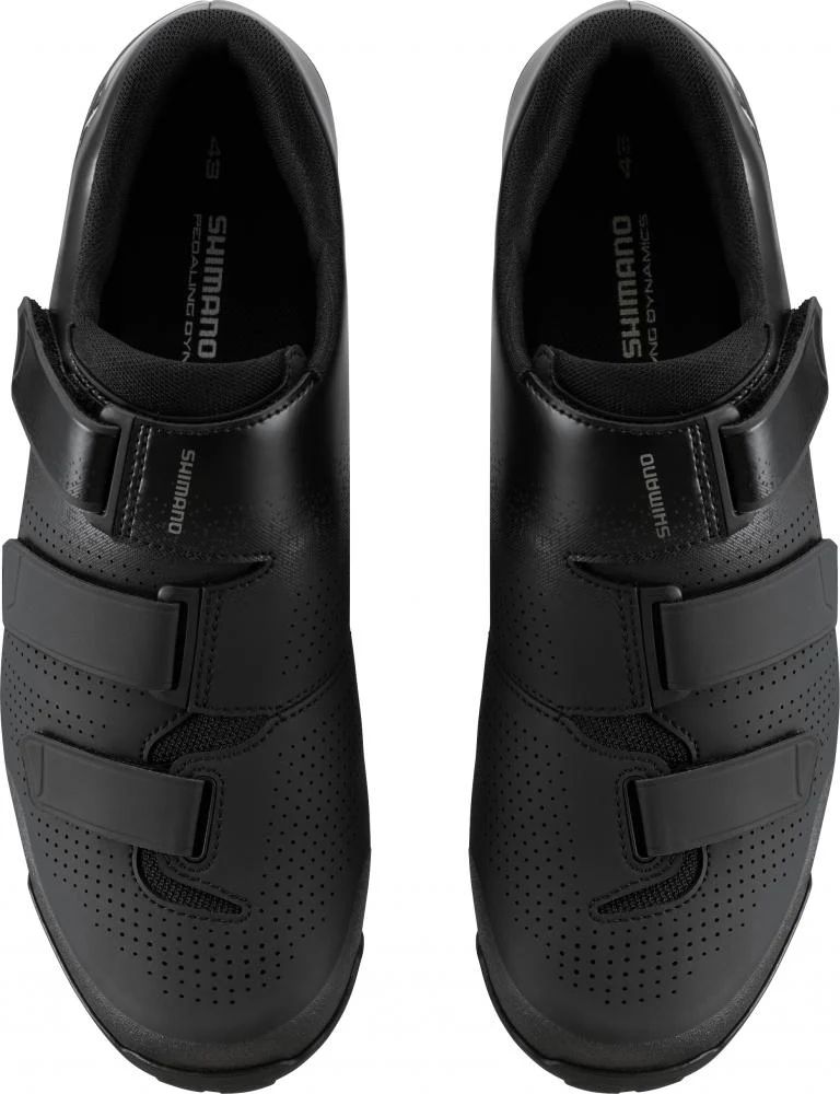 SHIMANO Fahrradschuhe XC102 Herren/Damen MTB SPD Größe 40 Schwarz - XC MTB Schuh mit Klettverschluss