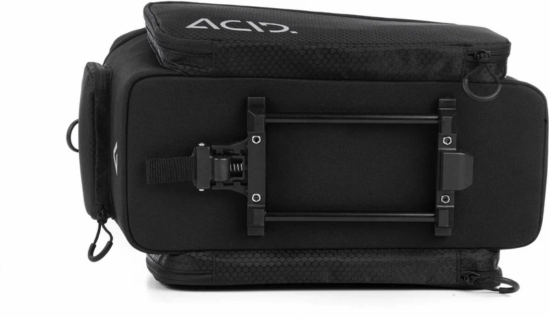 Acid Gepäckträgertasche Trunk City RILink black 8 + 16 L (blaues Gummiband)