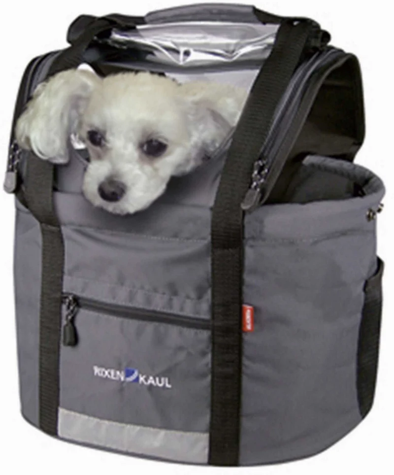 B-Ware - Klickfix Doggy Lenkertasche grau/schwarz (Gebrauchtware)