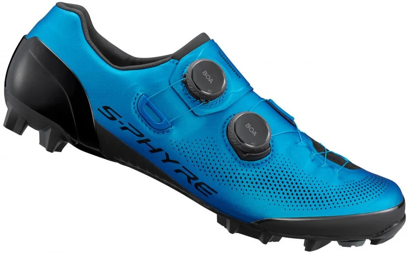 SHIMANO Fahrradschuhe XC903 Herren/Damen MTB SPD Fahrradschuhe Größe 48 breit Blau