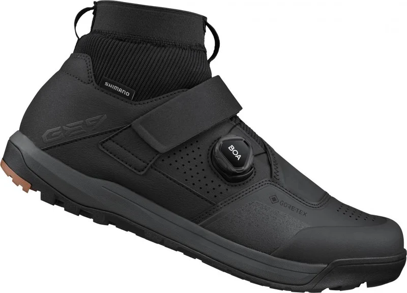 SHIMANO Fahrradschuhe GE900GTX Herren/Damen MTB SPD Größe 46 Schwarz - wasserdichter Gravity/Enduro Schuh