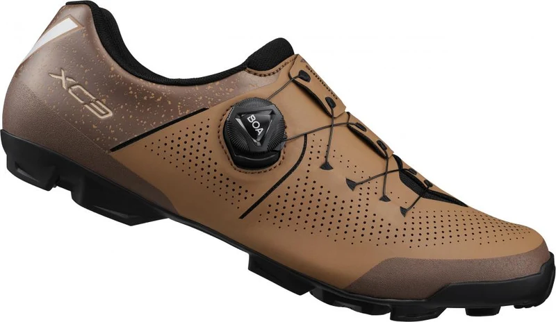 SHIMANO Fahrradschuhe XC302 Herren/Damen MTB SPD Fahrradschuhe Größe 43 breit Braun