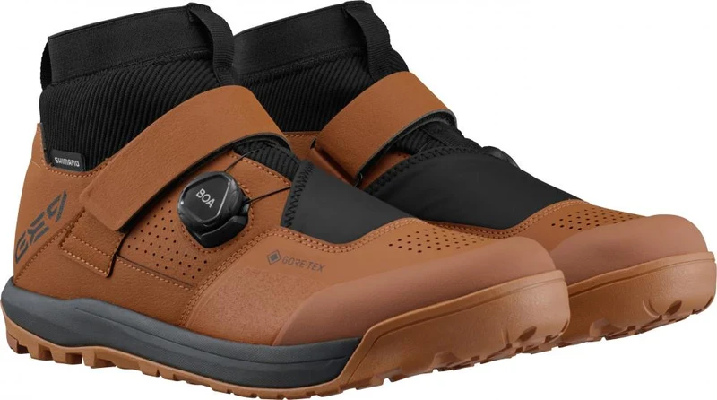 SHIMANO Fahrradschuhe GE900GTX Herren/Damen MTB SPD Größe 38 Braun Fahrradschuhe - GORE-TEX Wetterschutz