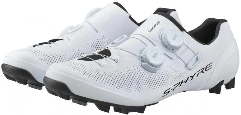 SHIMANO Fahrradschuhe XC903W Damen MTB SPD Größe 43 Weiß - steife XC-Rennsohle