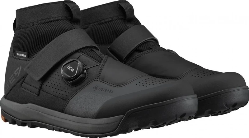 SHIMANO Fahrradschuhe GE900GTX Herren/Damen MTB SPD Größe 47 Schwarz - Gravity Enduro Wetterschutz
