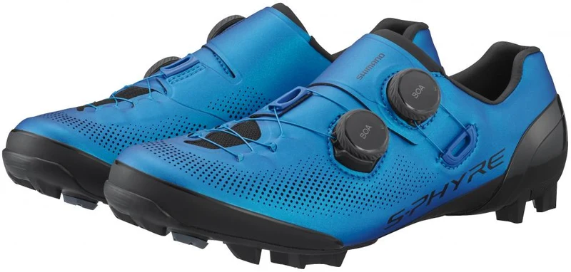 SHIMANO Fahrradschuhe XC903 Herren/Damen MTB SPD Größe 42 breit Blau