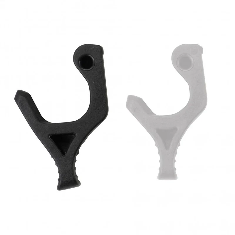KLICKfix Riegel Oversize Ø 1520 mm für UniKlip 2/KorbKlip 2  Paarweise, schwarz, passend für dicke oder unrunde Gepäckträgerstreben, Maße: 2 x 3,5 x 5,5 cm.
