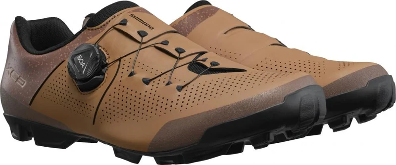 SHIMANO Fahrradschuhe XC302 Herren/Damen MTB SPD Größe 45 breit Braun Fahrradschuhe