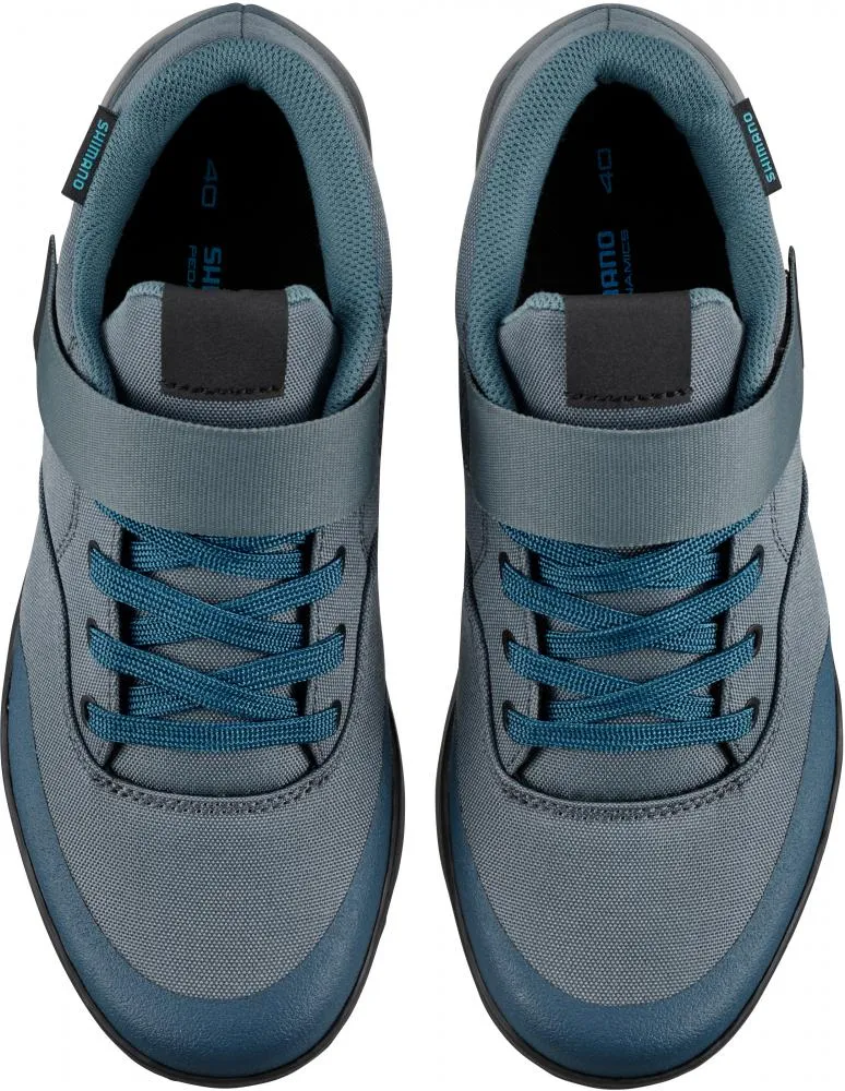 SHIMANO Fahrradschuhe GE500W Damen MTB SPD Größe 38 Blau - Trailschuh für Flat und Klickpedale
