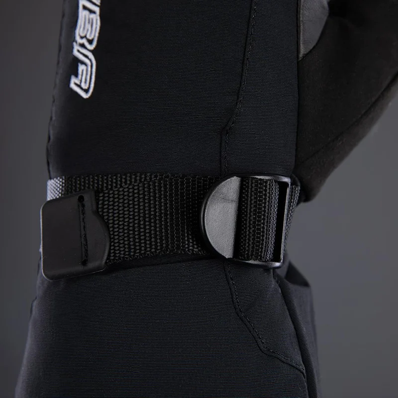 CHIBA Thermo Mitten - wasserdichte, winddichte Radhandschuhe mit Primaloft, Größe 7, schwarz