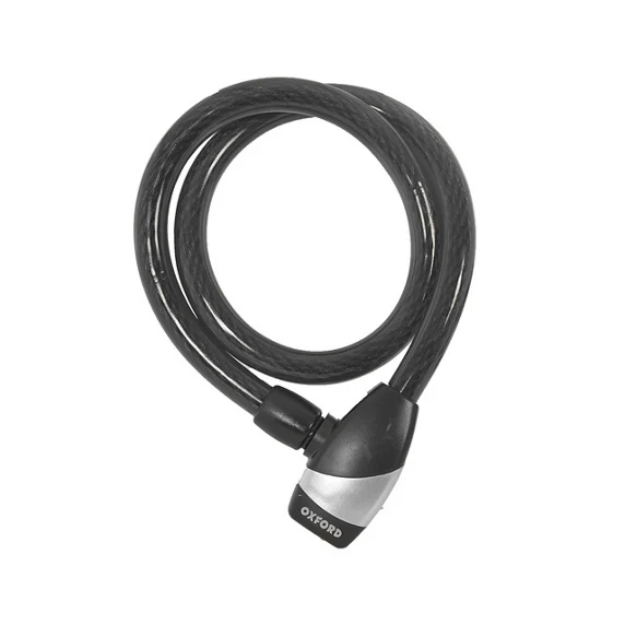 Kabelschloss OXC Hoop 15 0.8mx15mm Schwarz