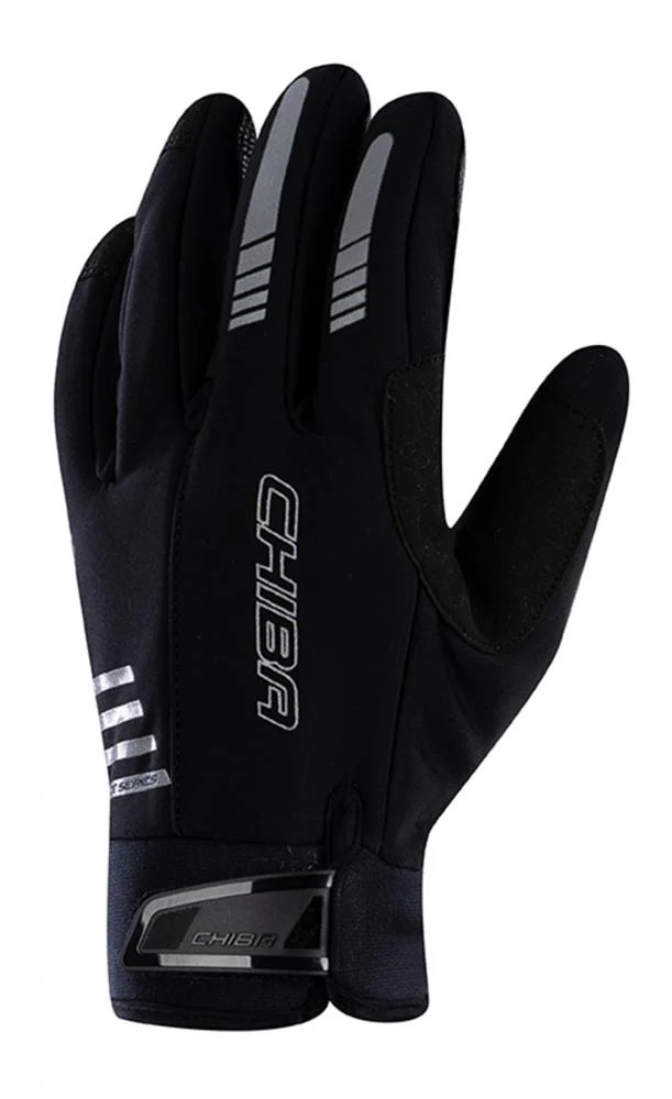 CHIBA Competition Plus - Radhandschuhe schwarz, Größe 8,5, winddicht & atmungsaktiv