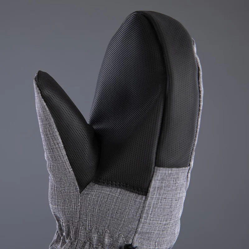 CHIBA Kids Basic Mitten - wasserdichte Kinder-Fäustlinge für Radsport, hellgrau, Gr. V