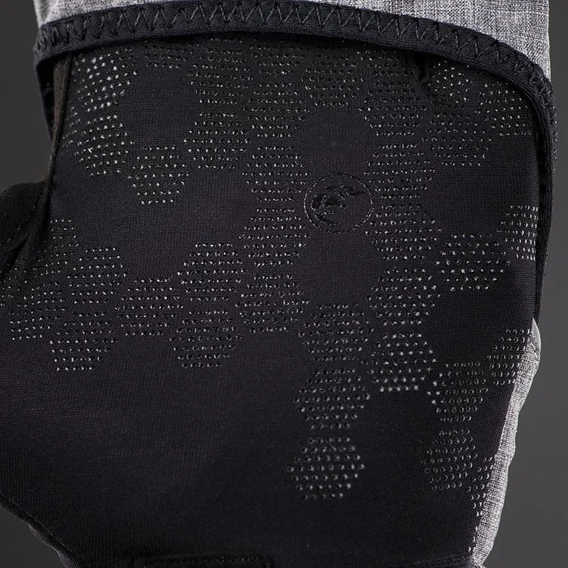 CHIBA Overflap Light - Radhandschuhe L hellgrau, wind- & wasserdicht, Thermofleece, Touchfinger