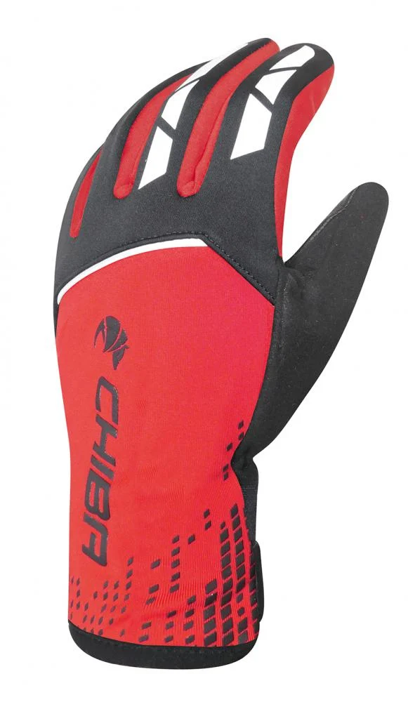 CHIBA 2nd Skin - wasserdichte, atmungsaktive Radhandschuhe rot S