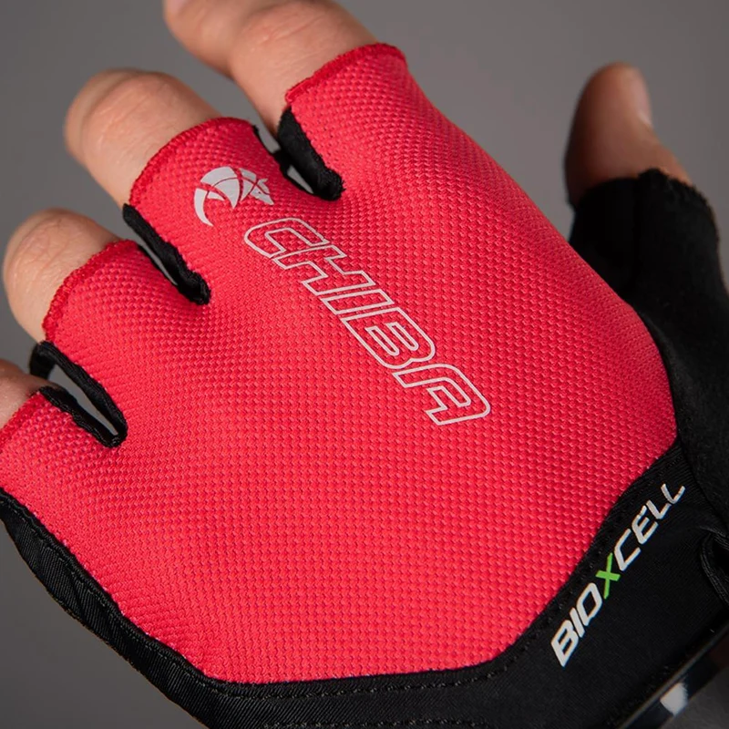 CHIBA BioXCell Air - Radhandschuhe rot XL mit Gelpolsterung und Belüftung