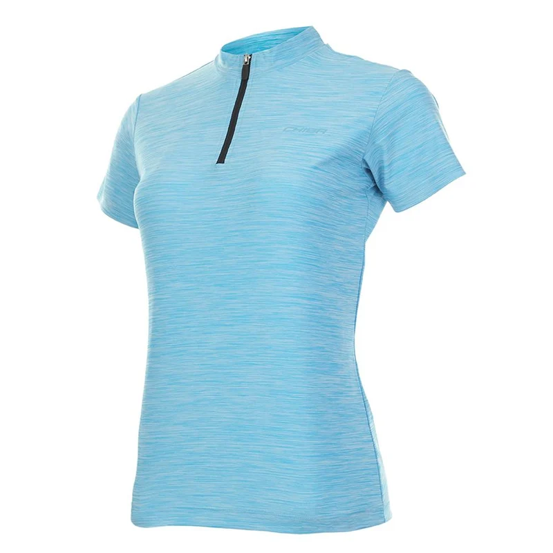 CHIBA Lady Melange Shirt - Radsport-Trikot, türkis, atmungsaktiv, Größe M