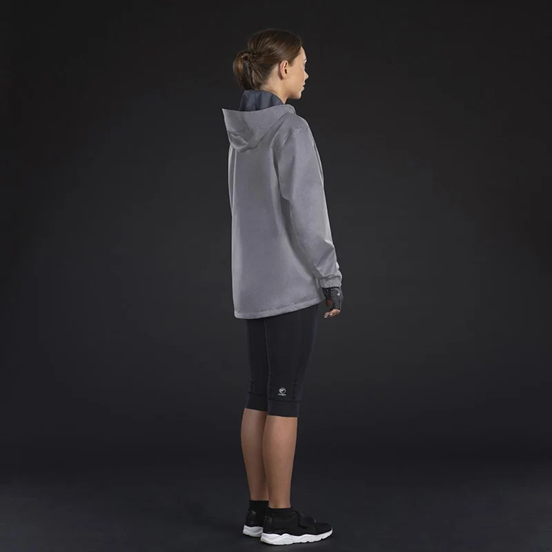 CHIBA Rainjacket Damen - wasserdicht, winddicht, atmungsaktiv, XS, hellgrau