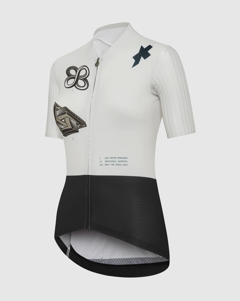 Assos Dyora RS S11 X Safa Brian Kurzarmtrikot Damen Almond Milk
