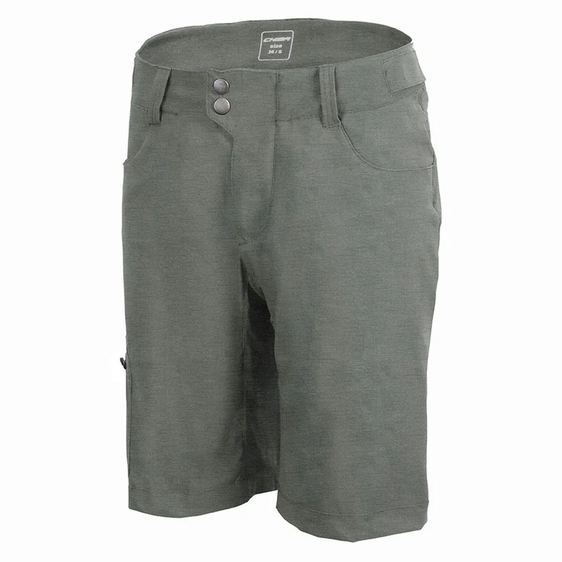 CHIBA Baggy Pants mit Innenhose Lady - Radhose L anthrazit/schwarz mit Sitzpolster