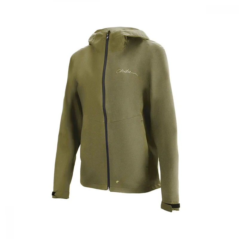 CHIBA Rainjacket Damen - wasserdicht, winddicht, atmungsaktiv, reflektierend, olive, XL