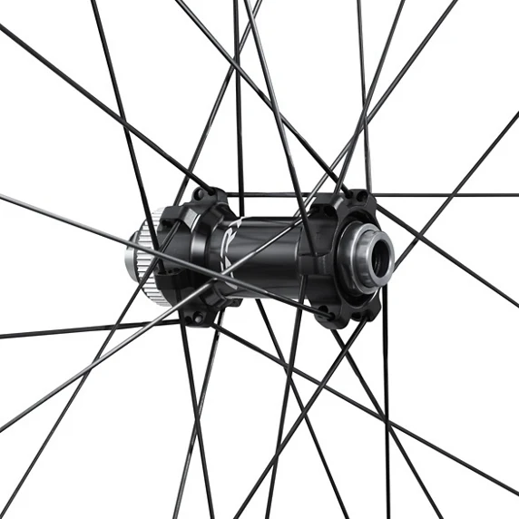 Vorderrad Shimano GRX WH-RX870-TL-F12-700C Scheibenbremse Center Lock Schwarz