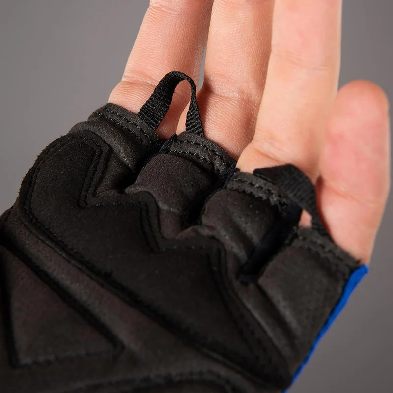 CHIBA Gel Comfort - Fahrradhandschuhe kurz, Gelpolsterung, atmungsaktiv, royal, Gr. M