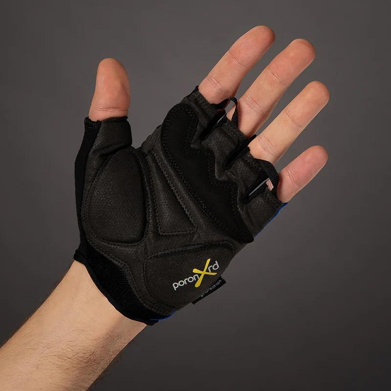 CHIBA Gel Comfort - Fahrradhandschuhe kurz, Gelpolsterung, atmungsaktiv, royal, Gr. M
