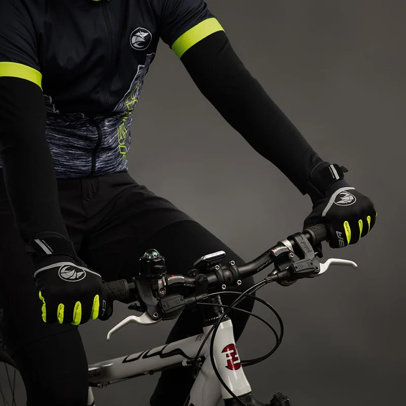 CHIBA Phantom - Winter Radhandschuhe XXL schwarz/neongelb, winddicht & touchfähig